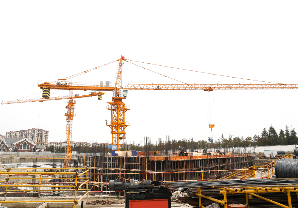 Qtp63 (5610) 6ton Topkit -Turm Crane Jib Länge 56m